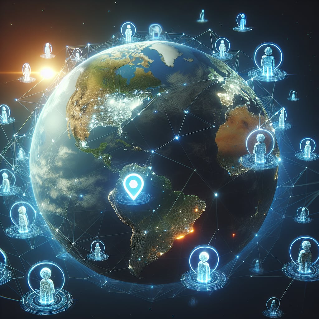Exploring the Potential of Global Simulation: A Real-Time Digital Earth Experience with AI Agents